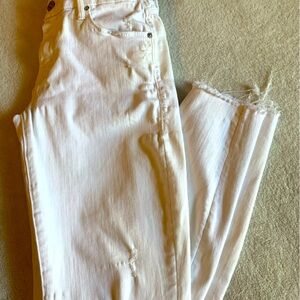 Mother jeans looker ankle fray jeans litttle miss innocent size 26